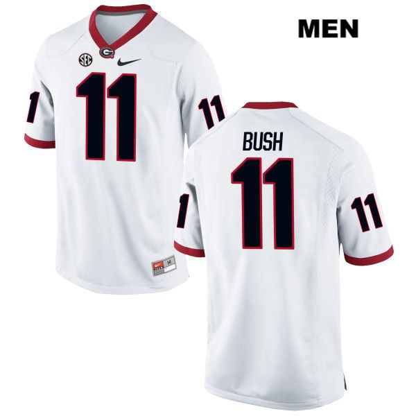 Georgia Bulldogs Men's Tommy Bush #11 NCAA Authentic White Nike Stitched College Football Jersey TTW1556AW